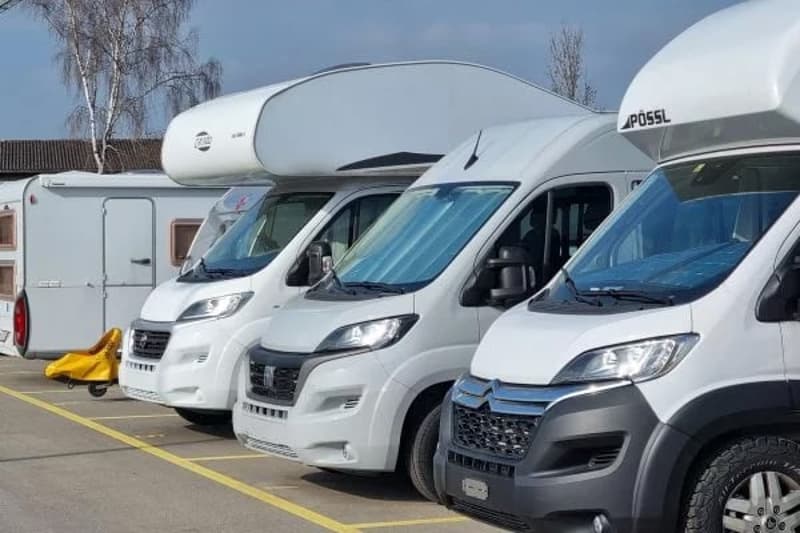 Parking space for motorhomes, campers, and caravans between Schaffhausen and Diessenhofen (1)