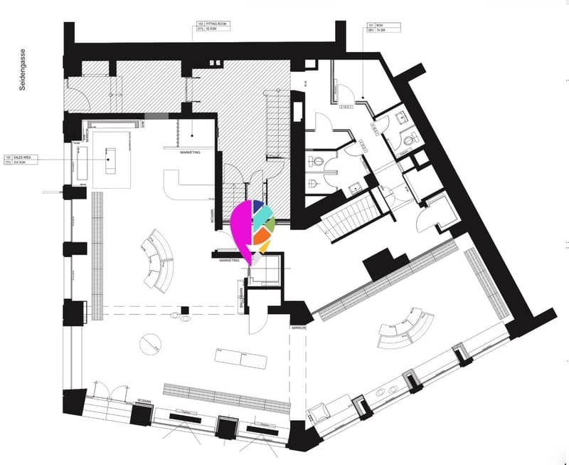 Magasin phare sur la place Löwenplatz à Zurich à louer (3)