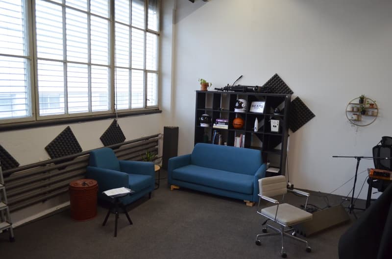 Large office in a creative factory hall (2)
