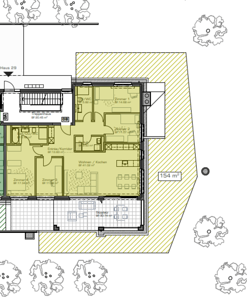 5.5-room apartment with spacious garden area - First rental (17)