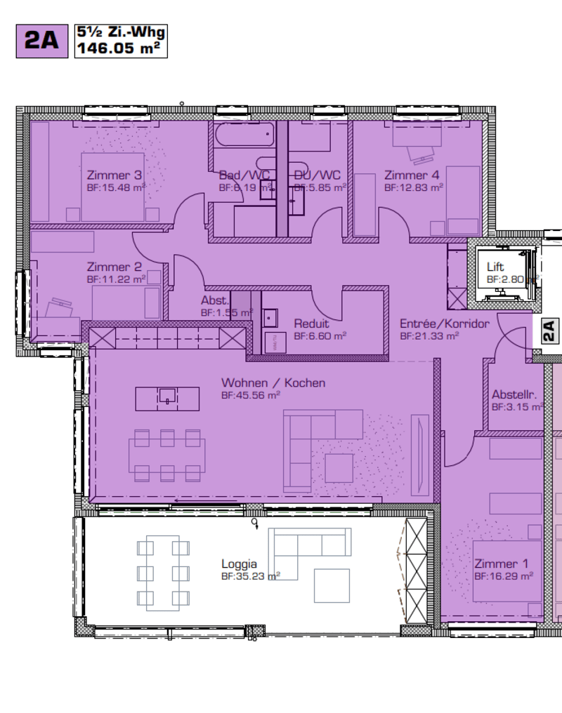 Erstvermietung: moderne 5.5-Zimmerwohnung mit Bergsicht (18)