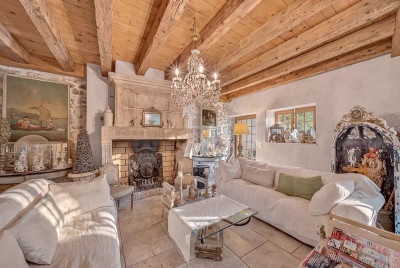 Renovated village house with mountain & lake views, Givrins (1)