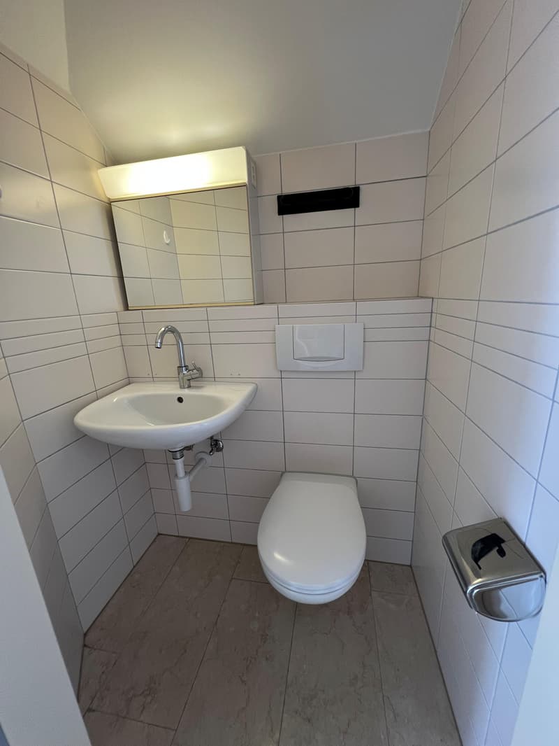 Ampio spazio di atelier al piano superiore con toilette (5)