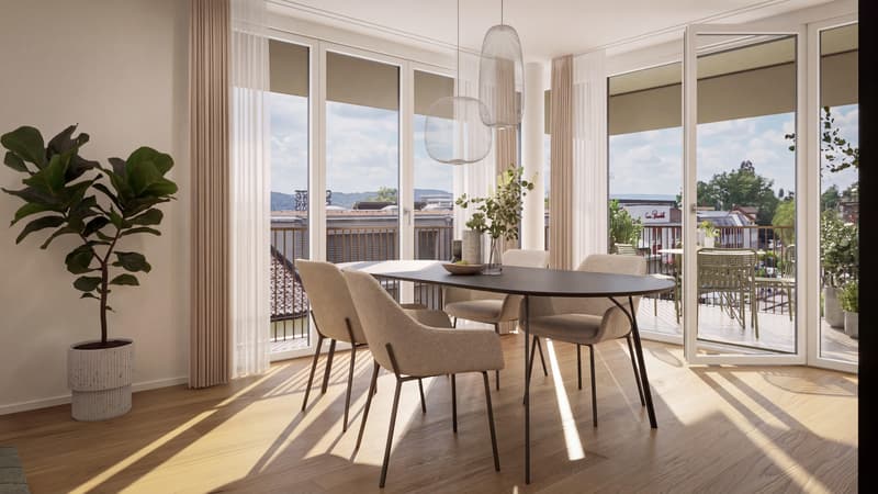 Stilvolle 4.5 Zimmer-Maisonettewohnung mit Balkon (3)