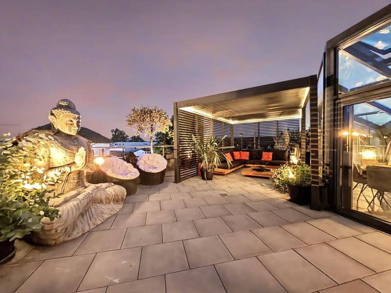 Luxuriöse Penthouse Wohnung mit viel Privatsphäre und Sicht in die Berge (10)