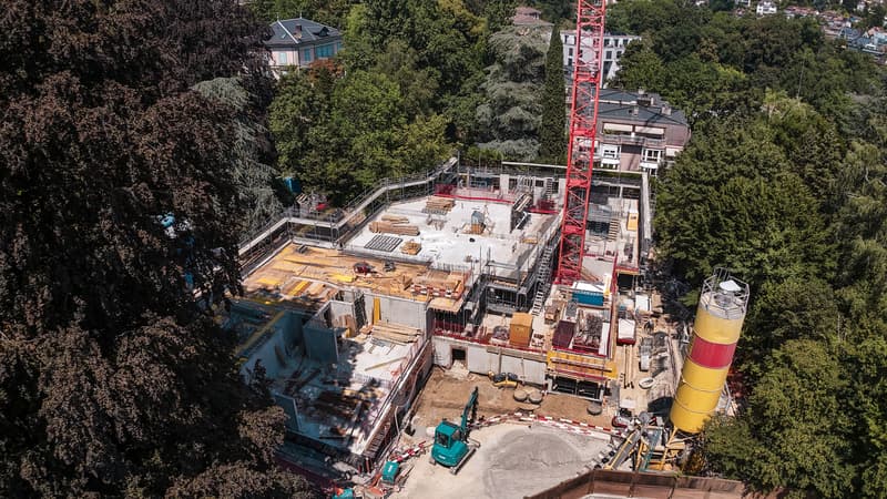Bau im Gange! Seltene private Parzelle im Zentrum von Lausanne (2)