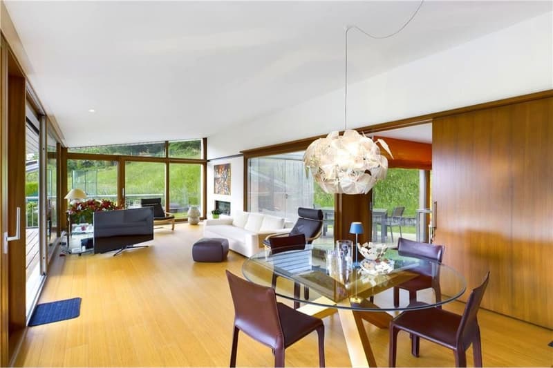 Villa de design dans le vert d'Arogno - Vue panoramique de rêve ! (6)