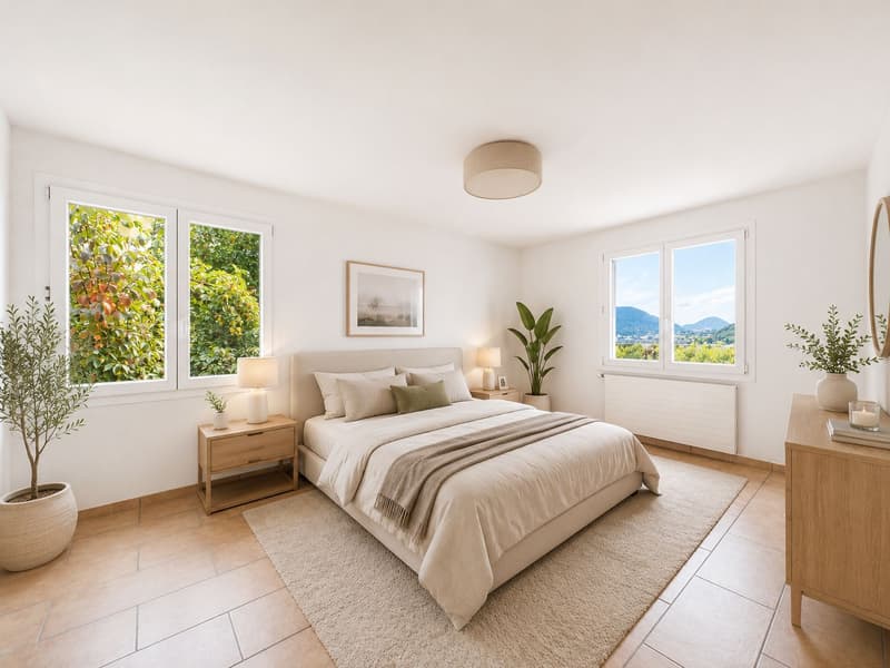 Morcote - Helles 3,5-Zimmer-Haus mit Terrasse und herrlichem Ausblick (15)
