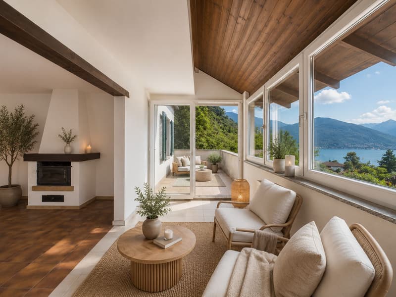 Morcote - Helles 3,5-Zimmer-Haus mit Terrasse und herrlichem Ausblick (11)