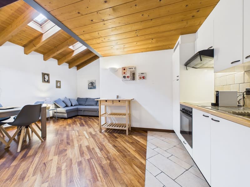 Appartamento arredato di 1½ locali con soppalco e vista sul Lago di Morcote (4)