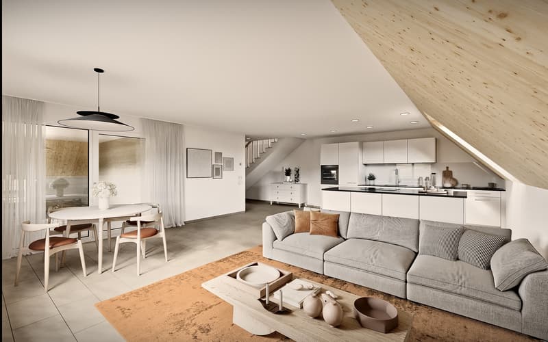 4.5-room maisonette in Stüsslingen, stylish, bright, and well-thought-out (2)