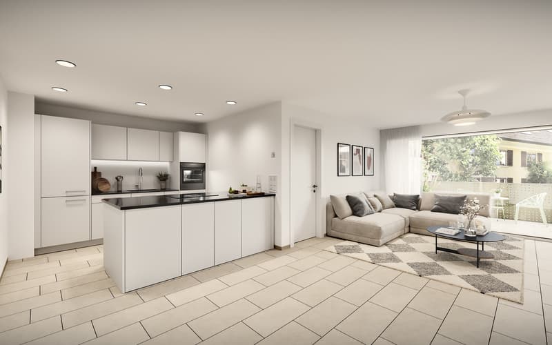 3.5-room garden apartment in Stüsslingen, spacious, modern, and close to nature (3)