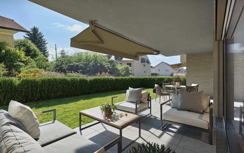 Living in the Green: 4.5-Room Garden Apartment in Stüsslingen (1)