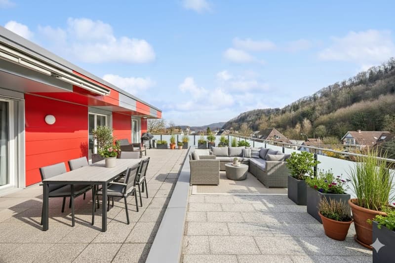 4.5-Room Attic Apartment with Large Roof Terrace! (11)
