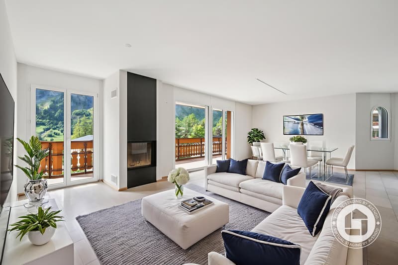 Ihr Rückzugsort in den Alpen: 4.5-Zimmer-Residenz in Leukerbad (3)