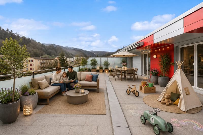 4.5-Zimmer-Attikawohnung mit grosser Dachterrasse! (13)