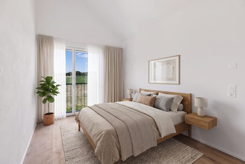 Appartement moderne de 3,5 pièces sous les toits - lumineux et accueillant (1)