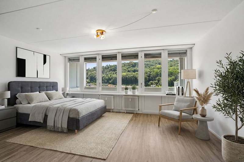 Vivre au-dessus des toits de Baden - Appartement exclusif 2.5 pièces avec vue lointaine (4)