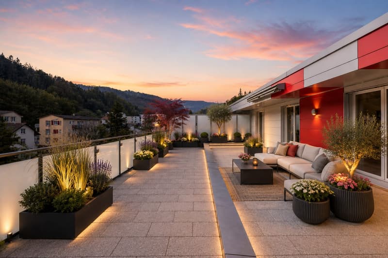 4.5-Zimmer-Attikawohnung mit grosser Dachterrasse! (1)