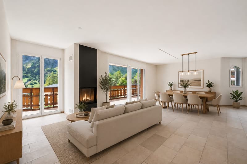 Ihr Rückzugsort in den Alpen: 4.5-Zimmer-Residenz in Leukerbad (4)