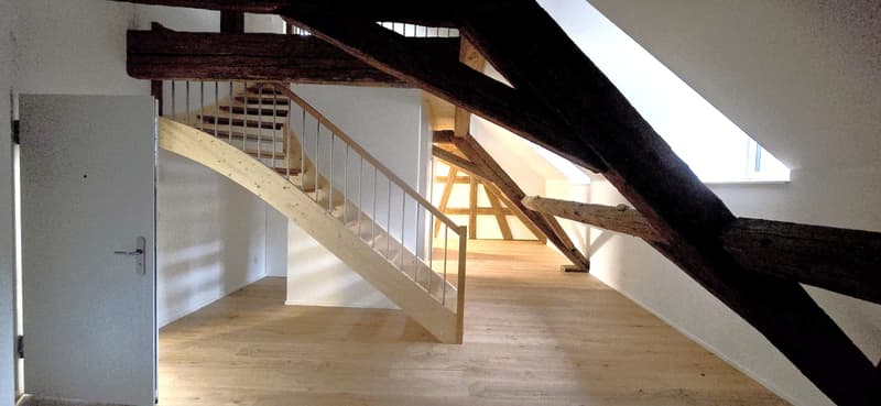 Historischer Charme trifft modernes Wohnen - 2½-Zimmer-Galeriewohnung beim Bahnhof Stein AG (2)
