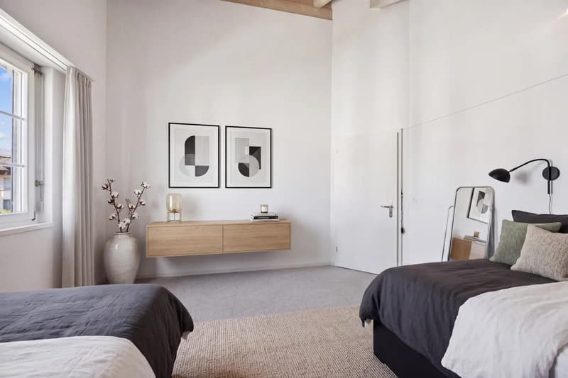 Allein unter dem Dach - 4½ Zimmer mit offenem Dachstuhl, Terrasse und Weitsicht (9)