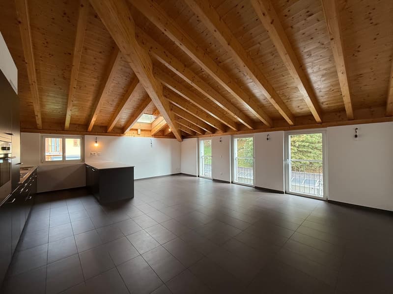 Appartamento attico 4,5 locali immerso nel verde a Cadro (2)