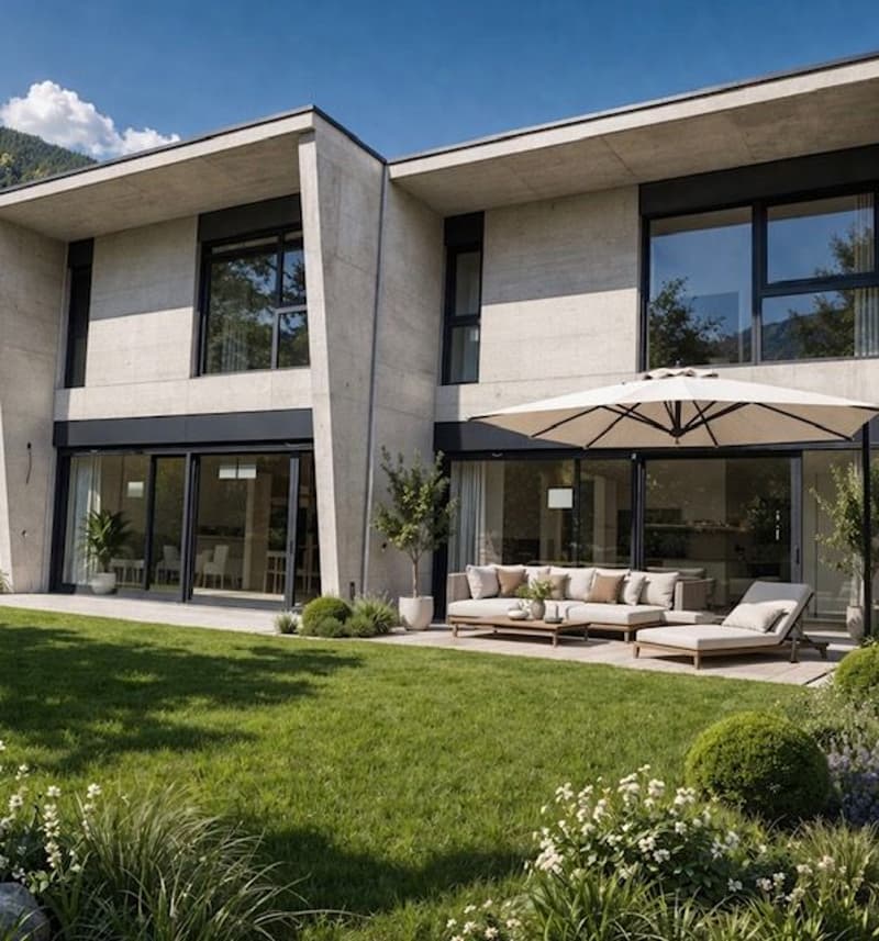 Elegante villetta nuova con giardino in zona residenziale immersa nel verde (3)