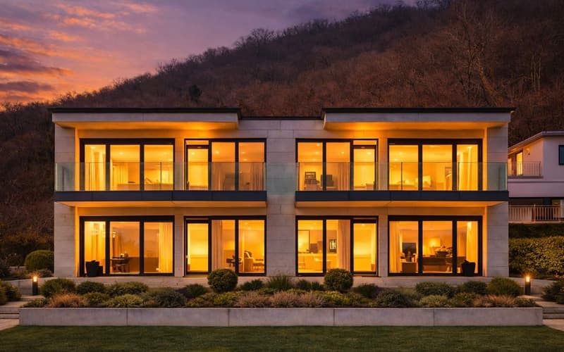 Villa moderna nuova costruzione con giardino privato (22)