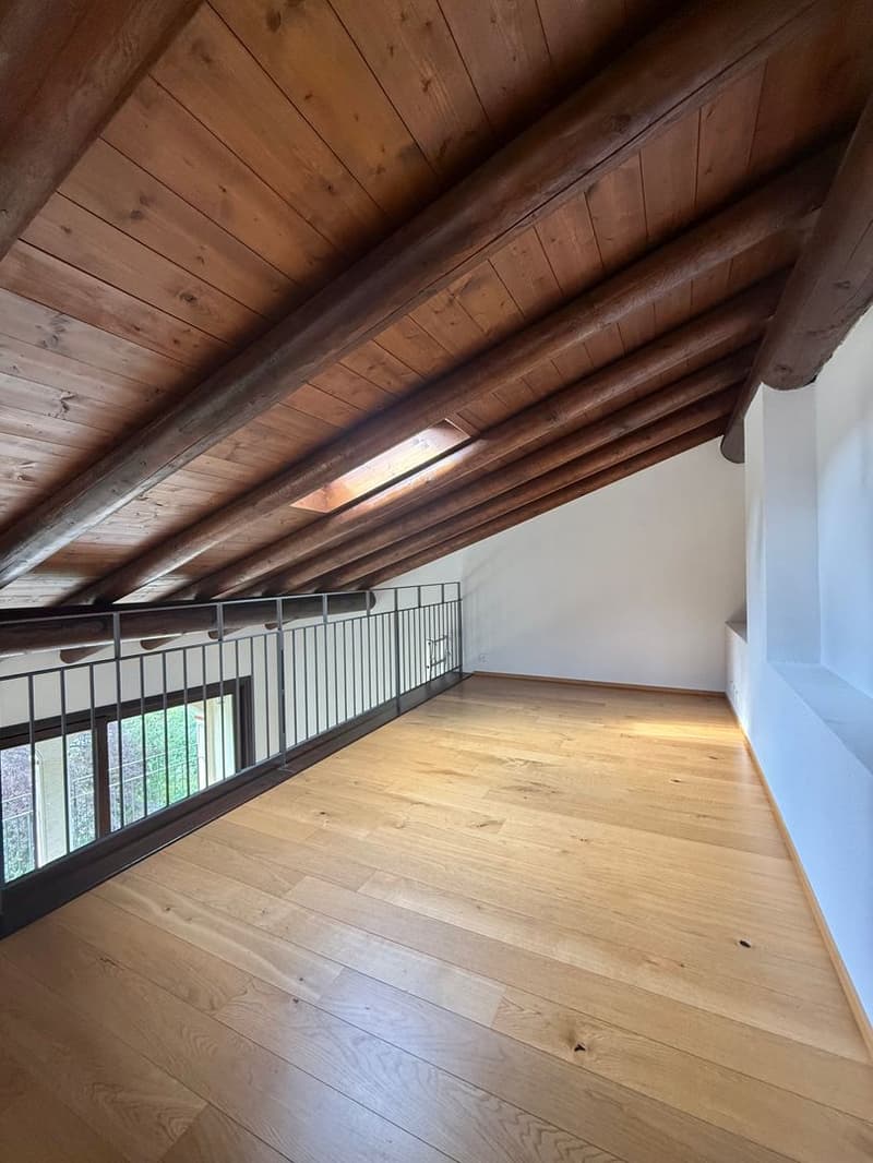 Esclusivo attico duplex di 5,5 locali con loggiato panoramico e giardino privato nel cuore di Origlio (3)