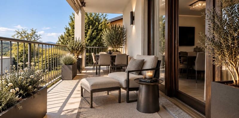 Villetta con giardino privato e piacevole vista aperta (9)