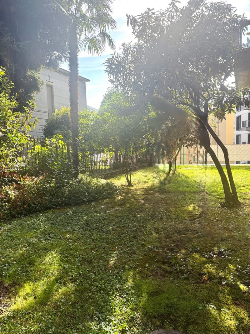COMODO APPARTAMENTO DI CITTA’ CON GIARDINO A DUE PASSI DALLA STAZIONE A LUGANO (4)