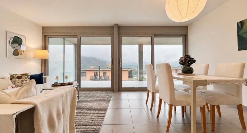 Gravesano - elegante appartamento 2,5 locali con ampia terrazza panoramica (6)