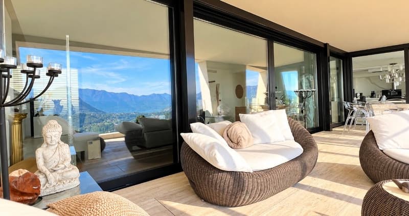 Vernate attico esclusivo con terrazza e giardino vista lago mozzafiato (12)