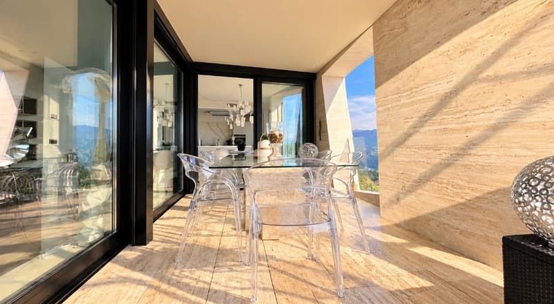 Vernate attico esclusivo con terrazza e giardino vista lago mozzafiato (13)