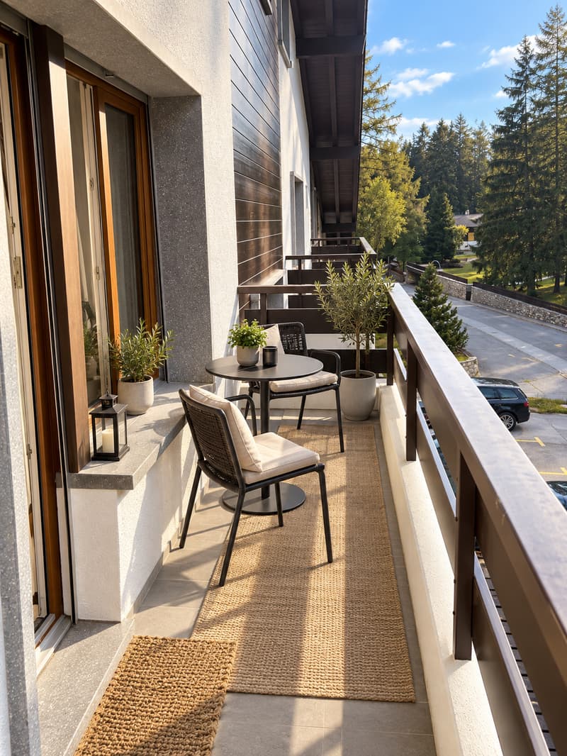 Studio avec balcon – 3e étage – Crans-Montana (3)