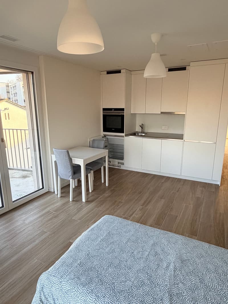 Modern Studio with Balcony in Opfikon – New Building (3)