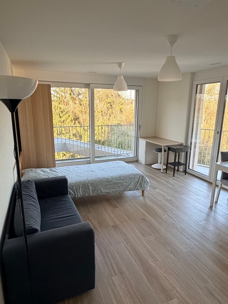 Modern Studio with Balcony in Opfikon – New Building (2)