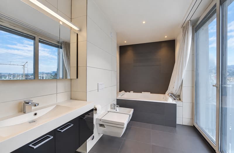 Magnifique attique en duplex avec 79 m² de terrasses au Petit-Saconnex (8)