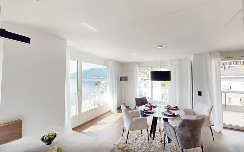 Au-dessus des toits, près de l'eau : Appartement d'attique exclusif avec vue sur le lac (5)