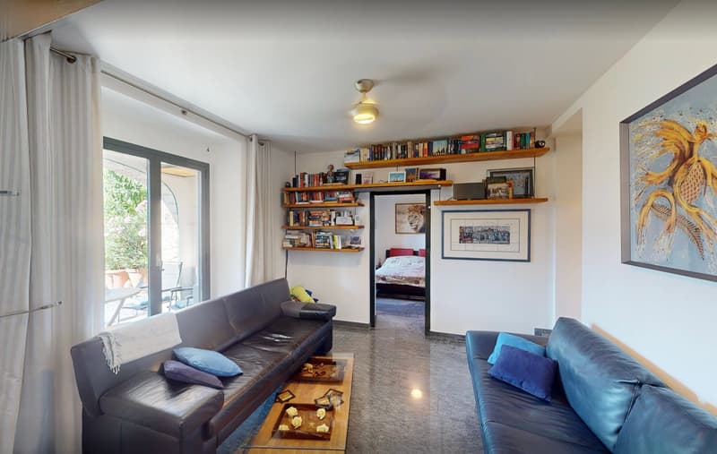 Besonderes Raumkonzept im Tessiner Haus mit Garten und Seesicht (6)