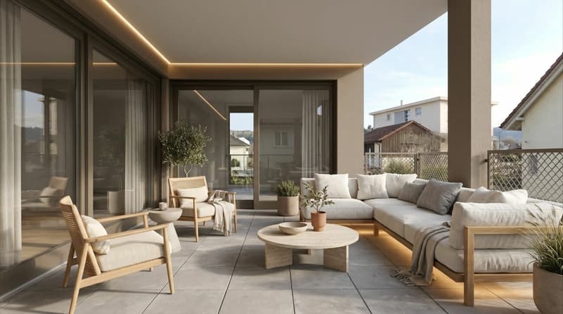 Appartement moderne 4,5 pièces avec balcon à Niedergösgen (4)