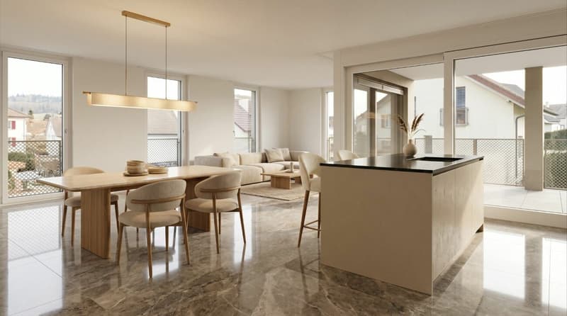 Moderne 4,5-Zimmer-Wohnung mit Balkon in Niedergösgen (1)
