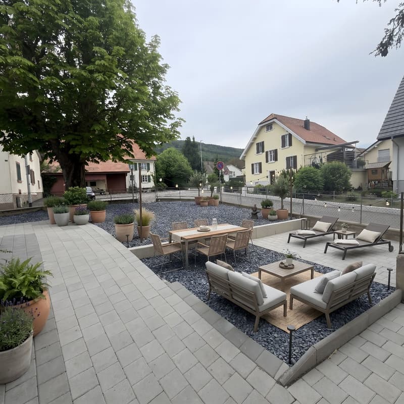 Charmant appartement 1.5 pièces avec jardin à Hofstetten-Flüh (4)