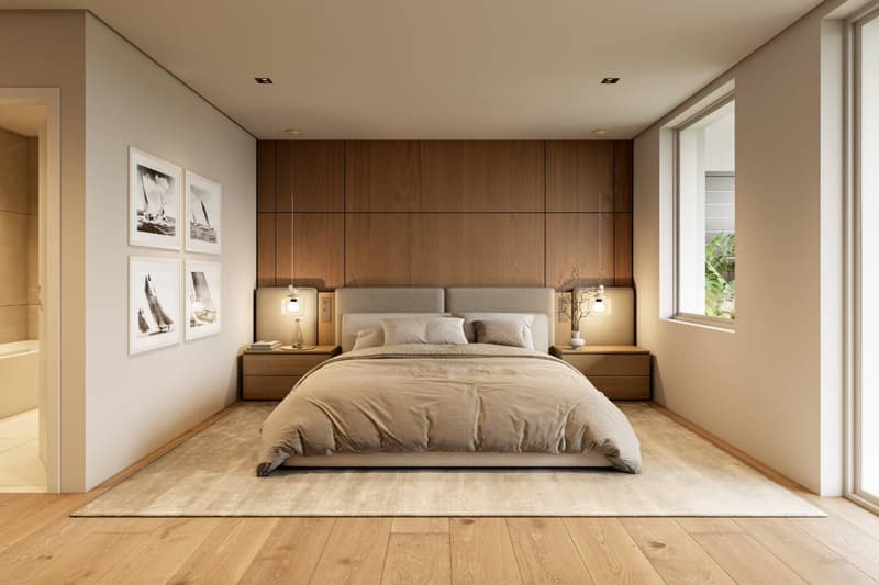 Chambre parentale avec salle de bains en suite