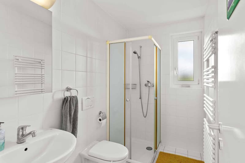 Salle de douche avec WC