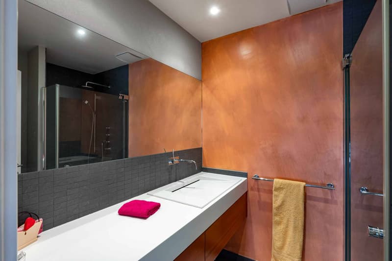 Salle de douche avec WC