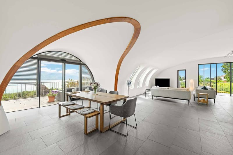 Exceptional attic with panoramic view of Lake Geneva (4)