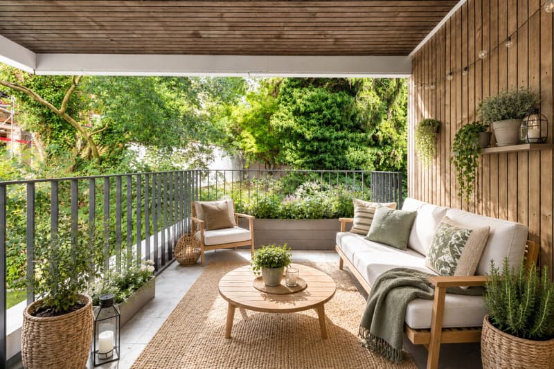 Balcon couvert