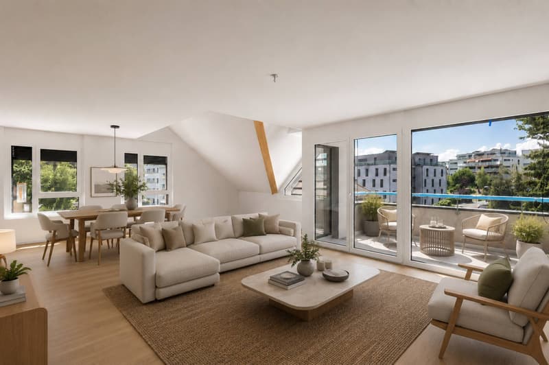 Un duplex nuovo e di eccezione sotto il tetto (5)